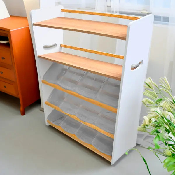 🧸 Juguetero COREVA GIGA (16 Contenedores, 2 Repisas Superiores, 120 cm de Alto